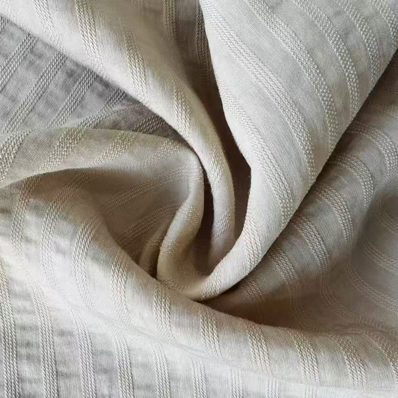 Lotus Stripe Nylon Jednovláknová protkaná tkanina z umělého hedvábí